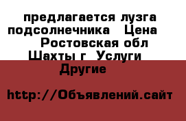 предлагается лузга подсолнечника › Цена ­ 20 - Ростовская обл., Шахты г. Услуги » Другие   